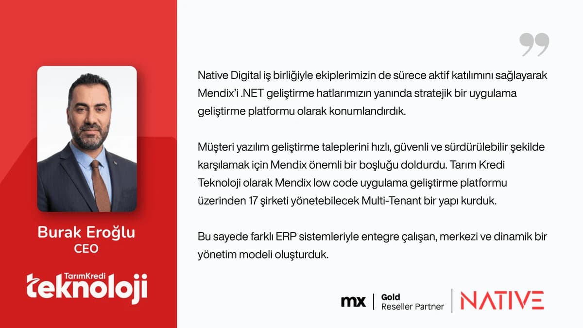 Tarım Kredi Teknoloji referansı